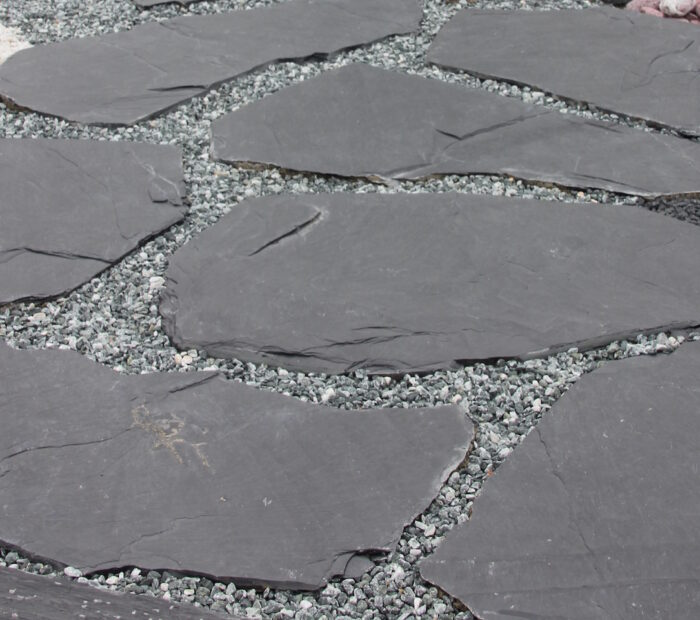 Black slate flagstones 2-3 cm