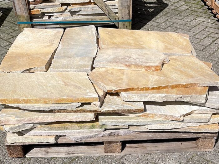 Yellow quartzite flagstones 2,5-4 cm - Afbeelding 2